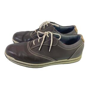 FootJoy men’s FJ Contour Series casual brown lace up spikeless golf shoes 10.5 W